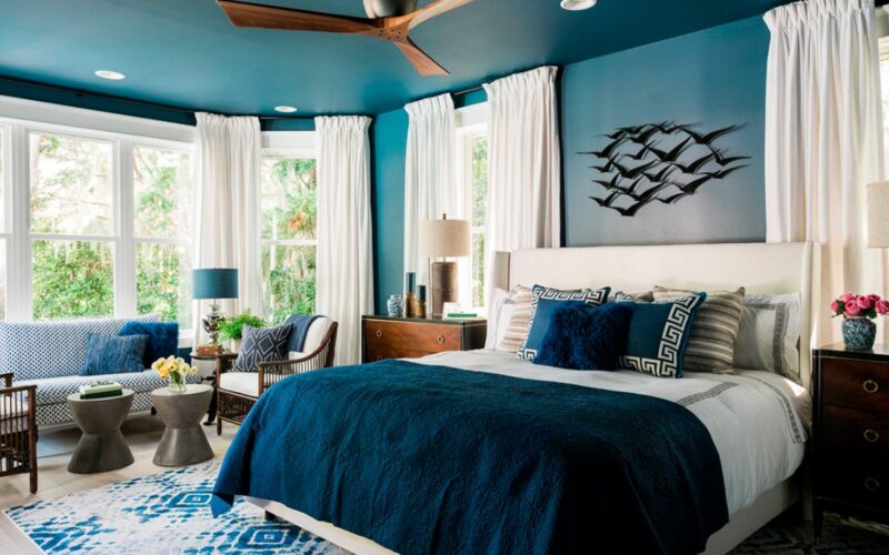 Bedroom Design in Blue