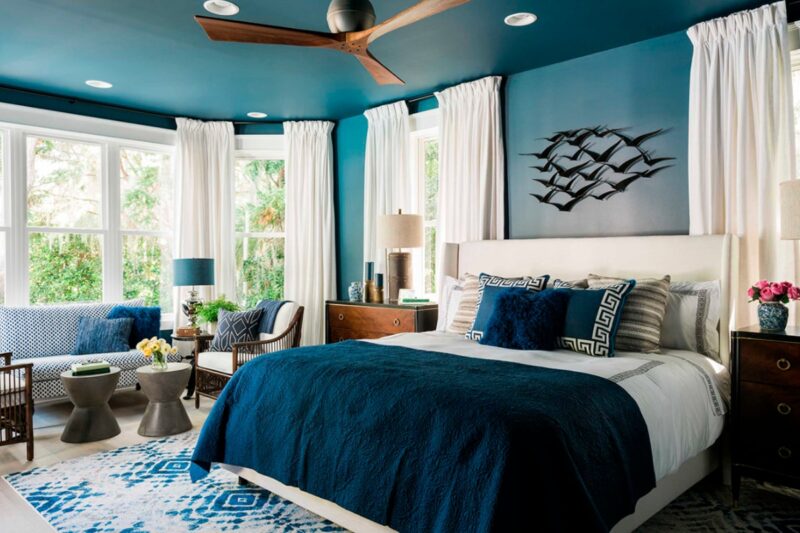 Bedroom Design in Blue