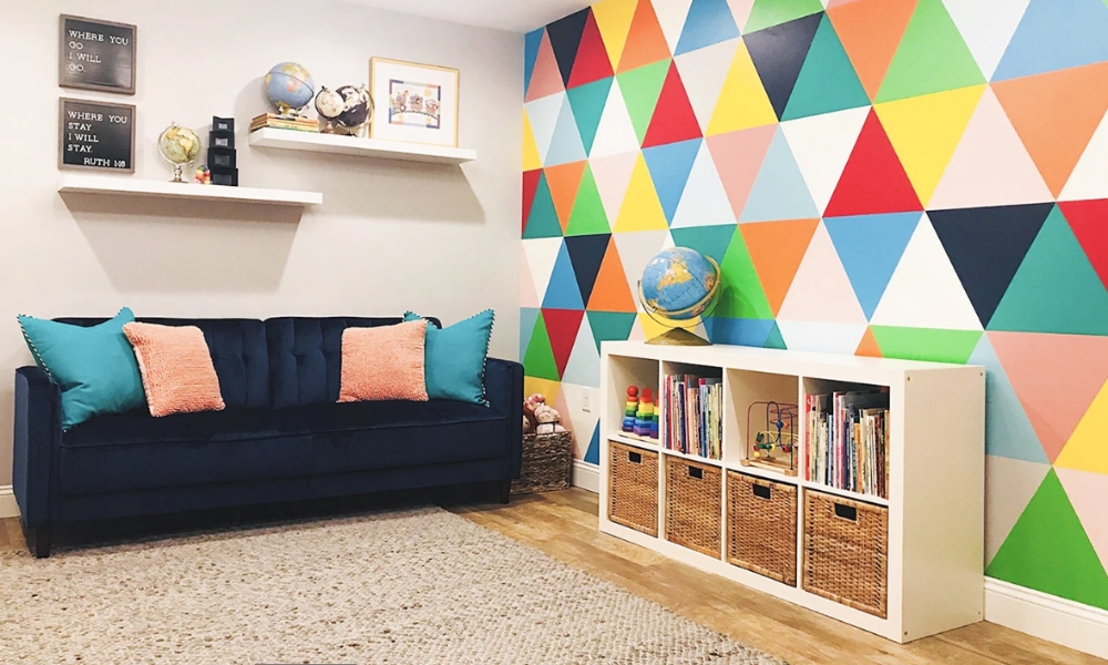 Color Blocking walls for kids room