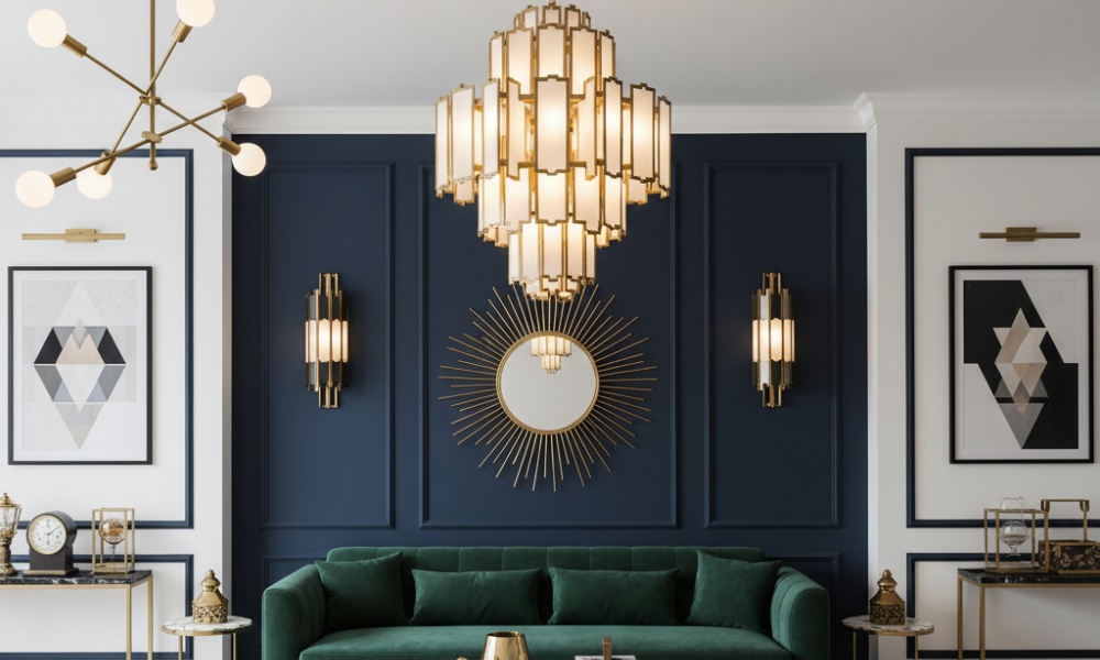 1920 art deco design for living room