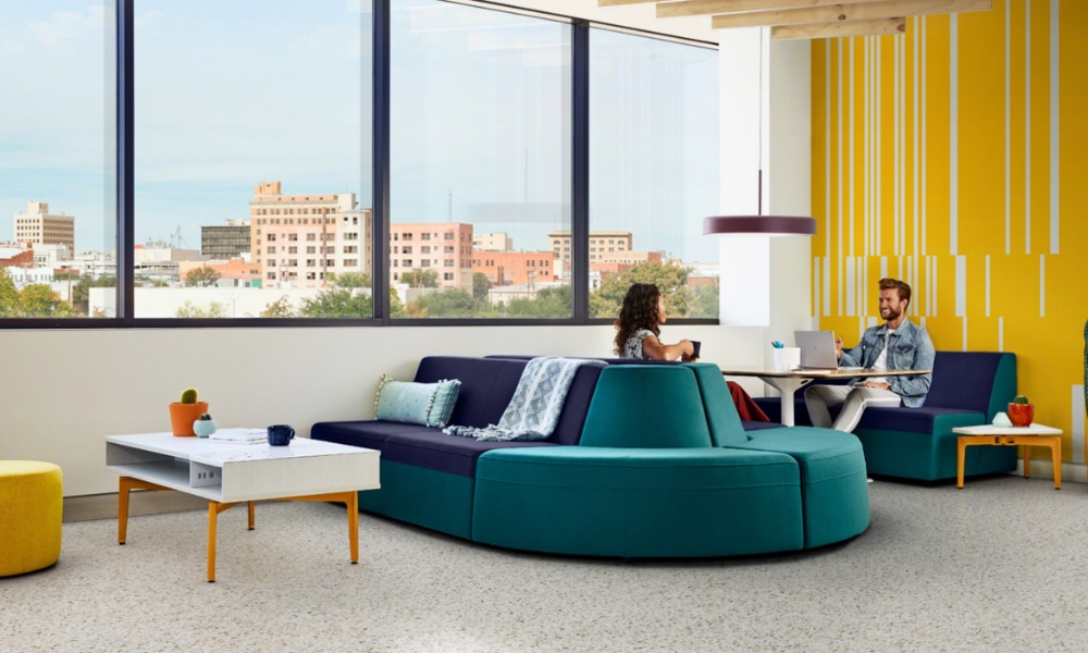 Attractive seating and waiting areas in office