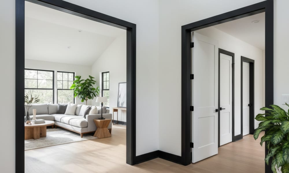 Black Trim Interior Design door frames ideas