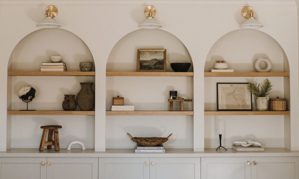 Built-In Shelves Modern Spanish Interior Design