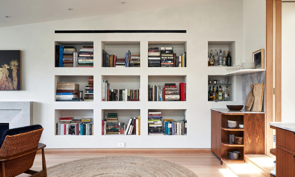 Built in Shelves on large walls