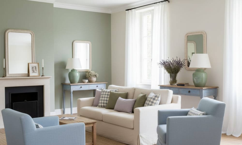 Colour Accents from French countryside interior design