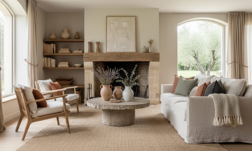 Natural Materials Modern french interior designs