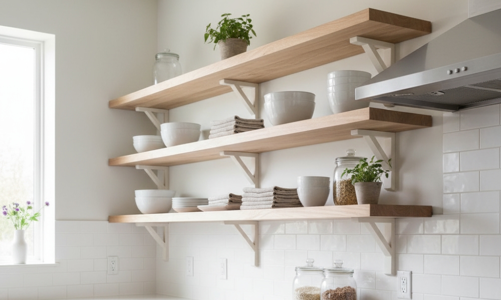 Open Shelving To Add Air And Display