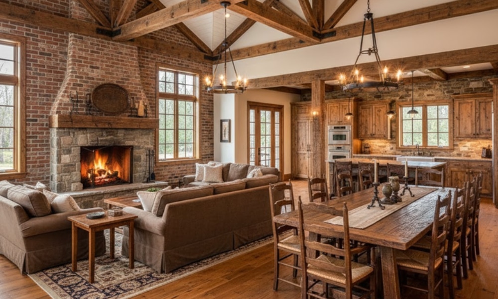 Rustic Charm with Beams
