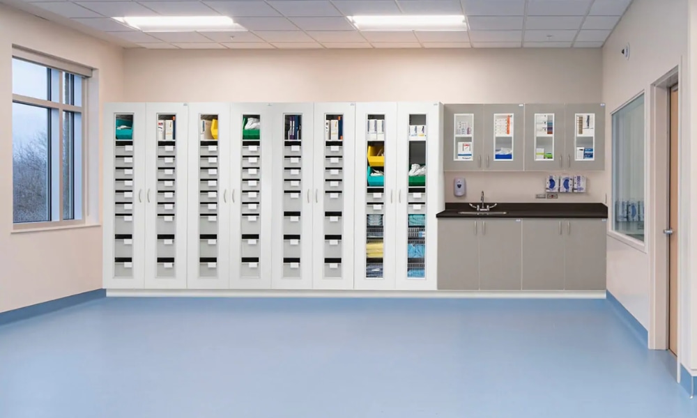 Smart storage for compact clinics in office