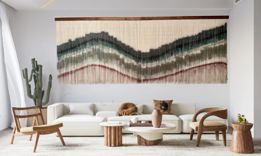 Woven Art on large walls