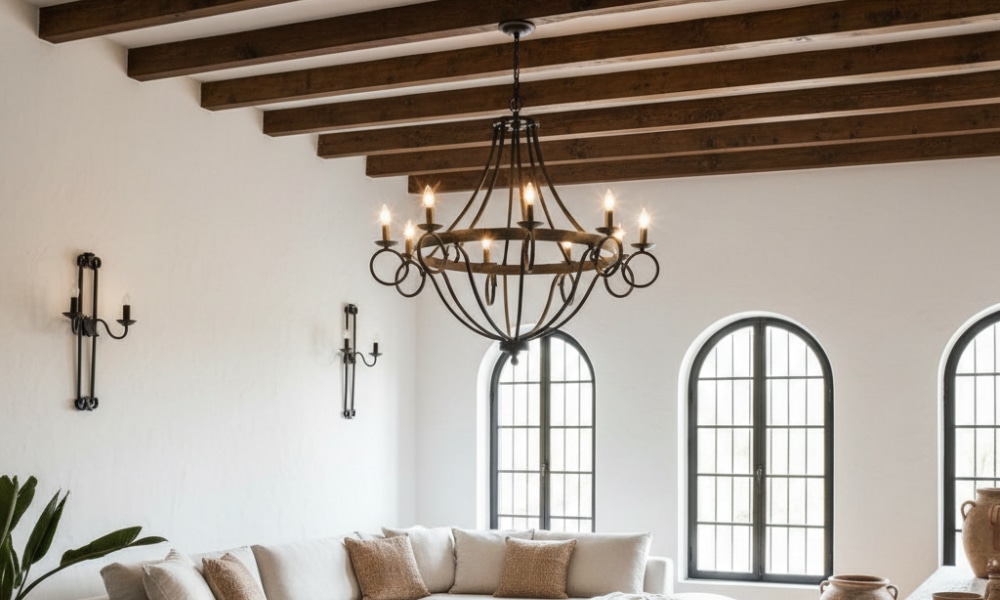 Wrought Iron Lighting in Modern Spanish Interior Design