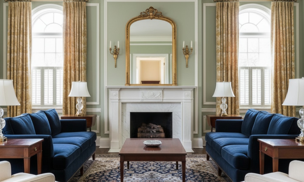georgian colonial style house interior
