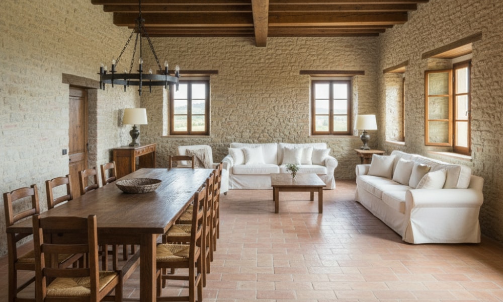 modern tuscan interior design