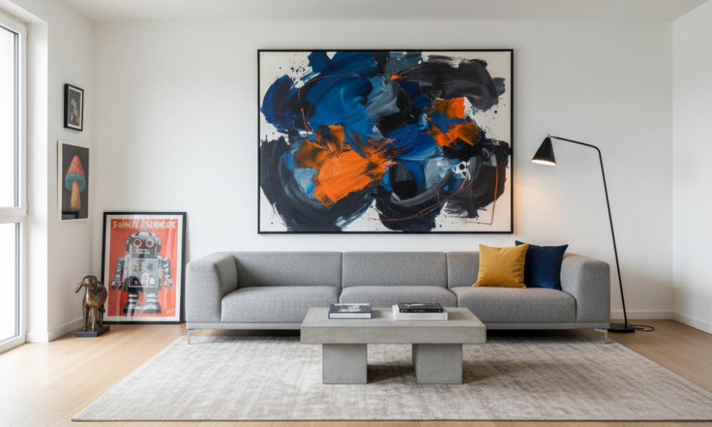 postmodern interior design living room
