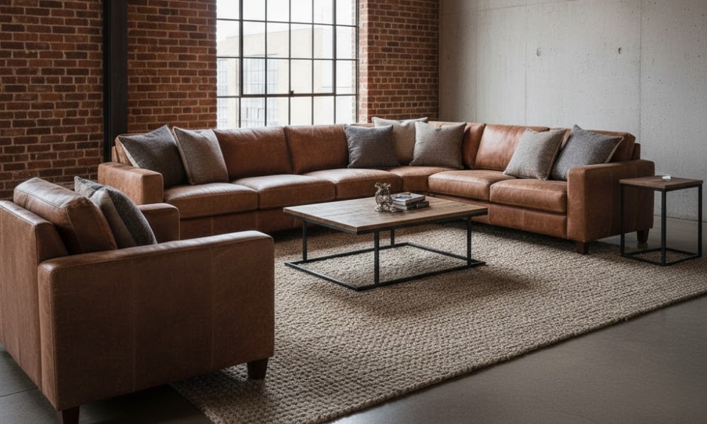 rustic industrial designs for living room