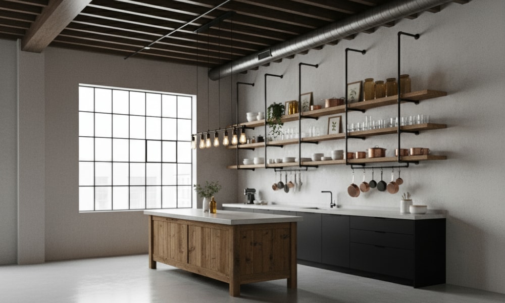 rustic industrial kitchen ideas