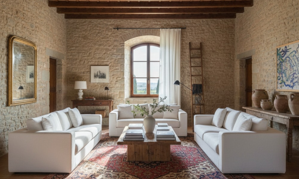 tuscan farmhouse interior design
