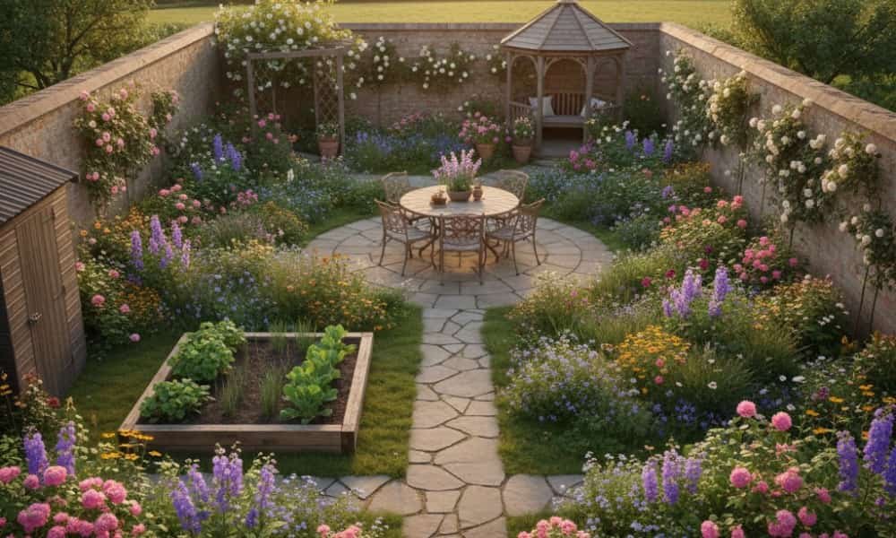 Cottage Garden Design Plans: Best Flowers, Layouts, and Tips 9 Backyard cottage garden plan