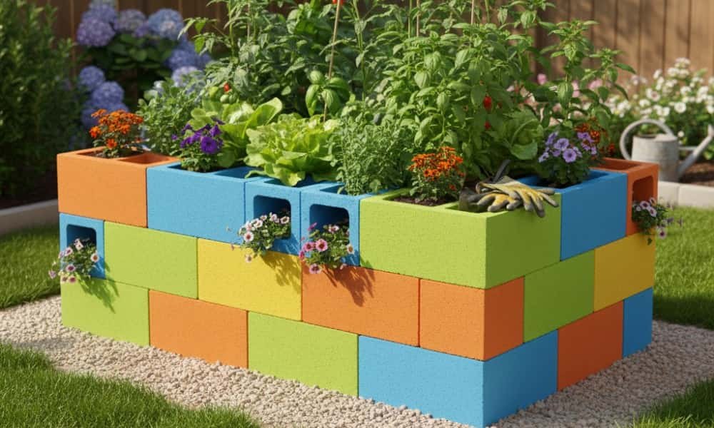 10+ Raised Bed Garden Ideas That Make Growing Easier 11 Concrete Block Gardens beds