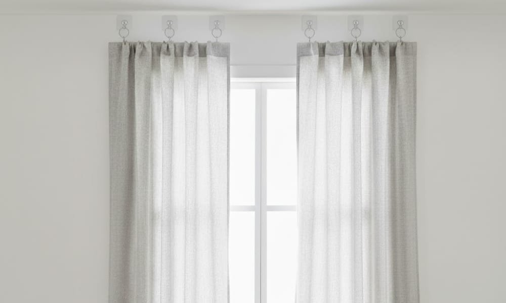 How to Hang Curtains Without a Rod on Any Wall 2 How to Hang Curtains Without a Rod on Any Wall