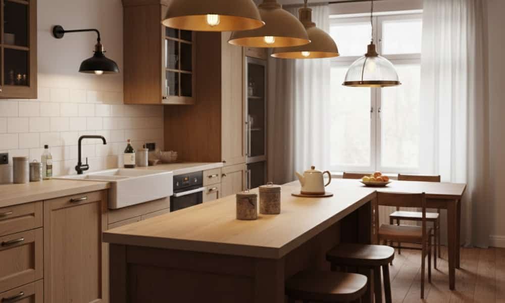 Vintage Kitchen Trends 2025: Small Details Big Impact 9 Retro Inspired Lighting Fixtures