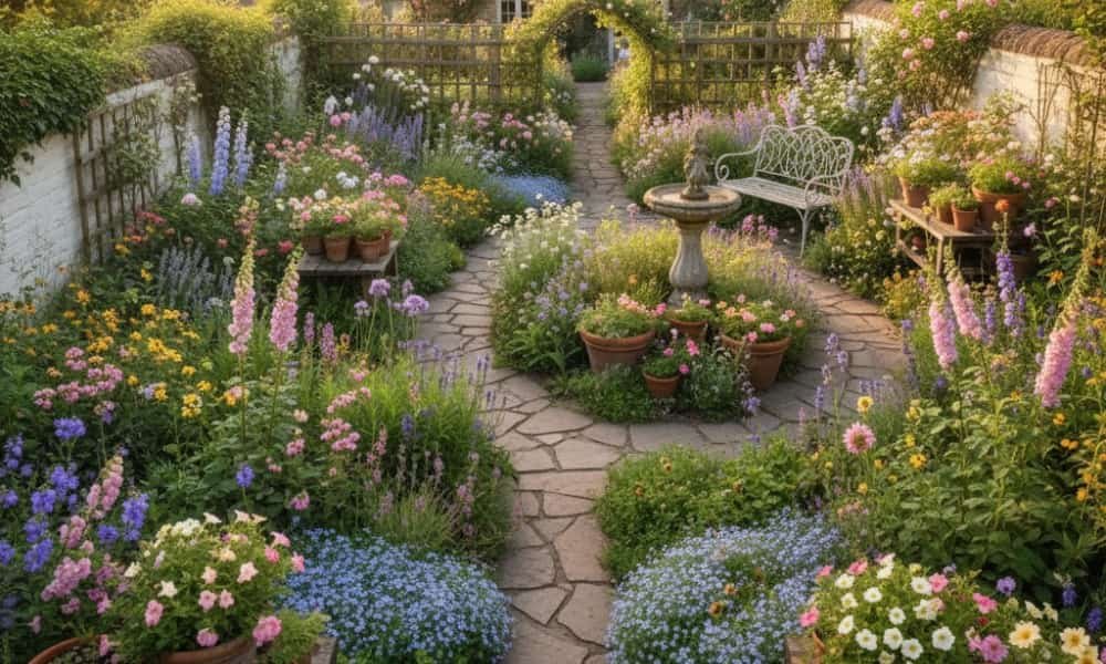 Cottage Garden Design Plans: Best Flowers, Layouts, and Tips 6 Small Garden Layout