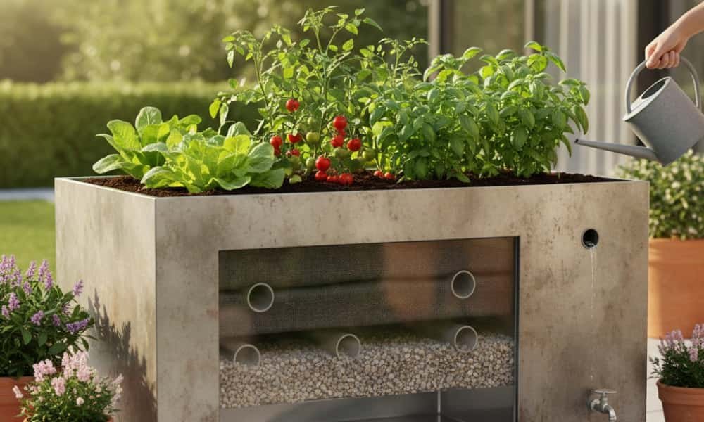 10+ Raised Bed Garden Ideas That Make Growing Easier 12 Wicking Bed System for gardening