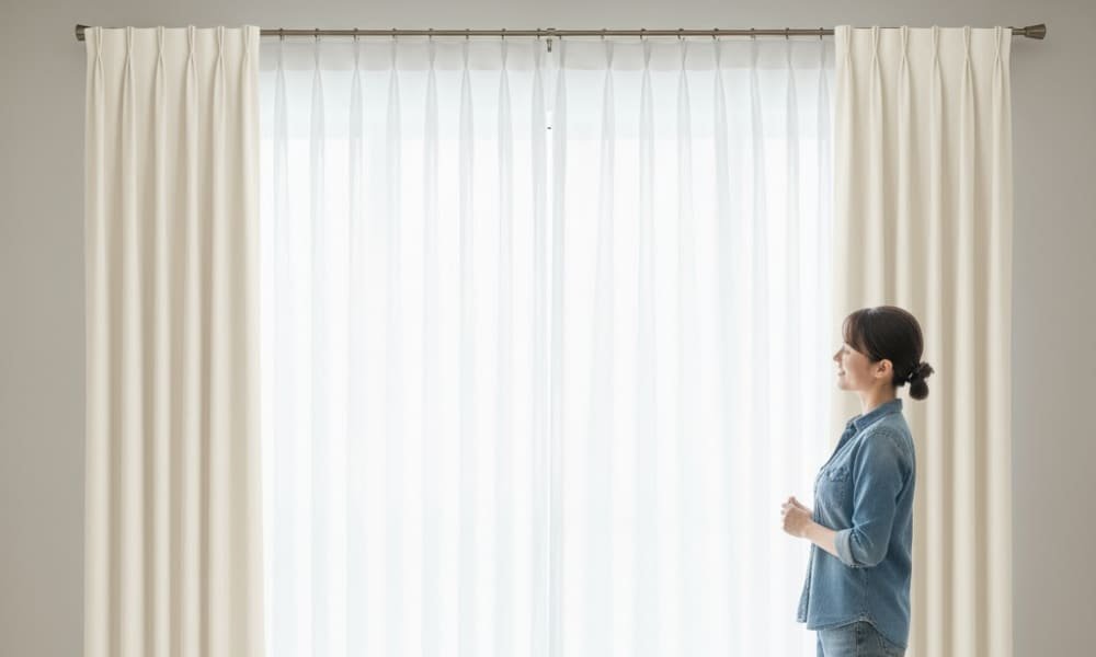 How to Hang Sheer Curtains: A Beginner-Friendly Guide 5 how to layer curtains with one rod