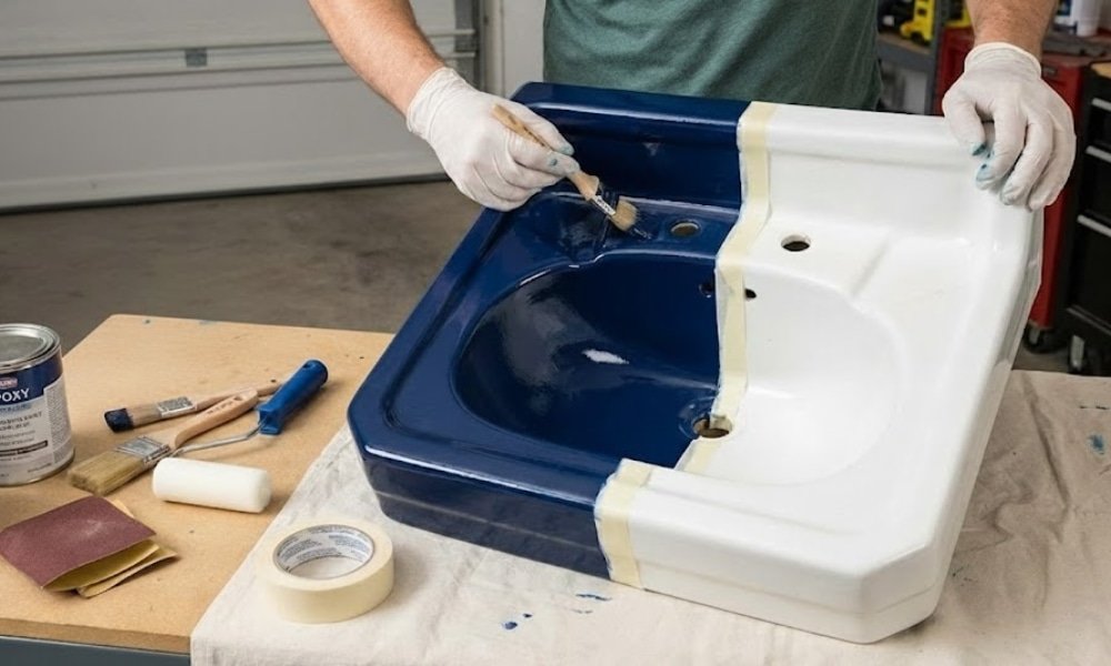 Can You Paint a Sink and Make It Look New Again? 2 Can You Paint a Sink and Make It Look New Again
