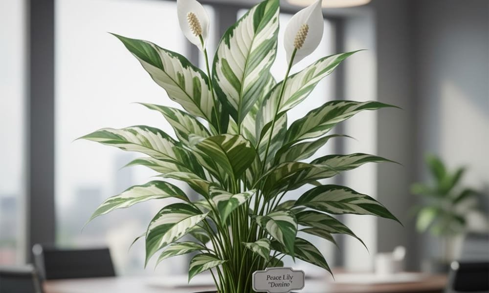 Best Types of Peace Lilies for Indoor Spaces 5 Domino Peace Lily
