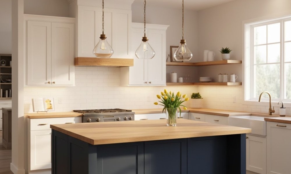 Essential Tips for Designing a Kitchen Showroom Display 3 Proper Lighting Design for Designing a Kitchen Showroom