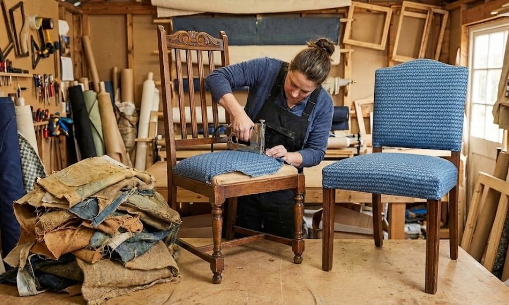 How to Reupholster a Dining Room Chair? 2 reupholster a dining room chair instead of replacing it